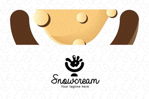 Snow Cream - Ice Cream Parlour Stock Logo Template