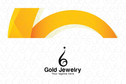 Gold Jewellery - Abstract Iconic Human Figure Stock Logo Template