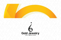 Gold Jewellery - Abstract Iconic Human Figure Stock Logo Template
