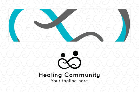Healing Community - Human Icon Stock Logo Template