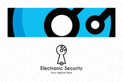 Electronic Security - Digital Locking Stock Logo Template for Security & Safety