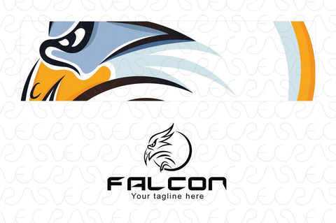 Falcon - Sharp Vision Wild Bird Stock Logo Template