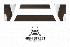 High Street - Upward Stairs Stock Logo Template