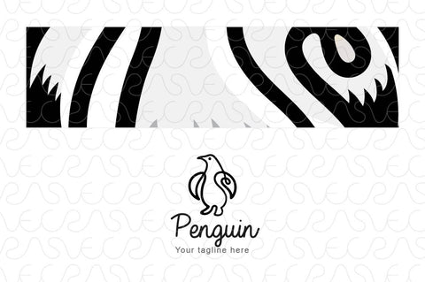 Penguin - Continuous Line Style Bird Creative Logo Template