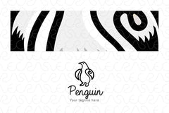 Penguin - Continuous Line Style Bird Creative Logo Template
