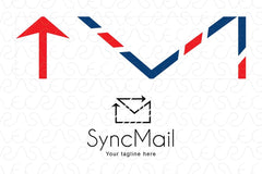Sync Mail - Simple Linear Iconic Stock Logo Template