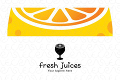 Fresh Juices - Juice Bar Stock Logo Template