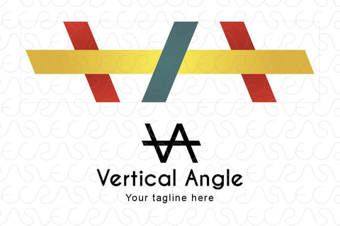 Vertical Angle - Typeface Stock Logo Template