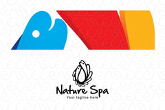 Nature Spa - Abstract Fish And Drop Stock logo Template for Beauty & Entertainment Services