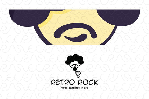 Retro Rock Stock Logo Template
