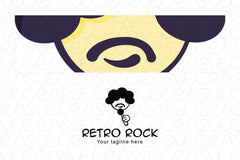 Retro Rock Stock Logo Template