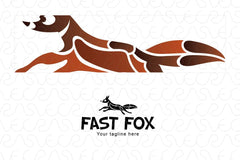 Fast Fox - Active Wild Animal Stock Logo Design