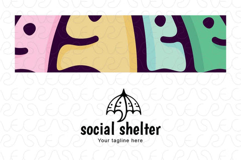 Social Shelter - Stock Logo Template for Community & Media