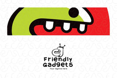 Friendly Gadgets - Cute Robotic Gadgets Stock Logo Template