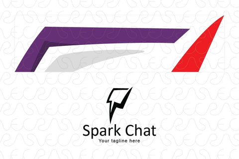 Spark Chat - Iconic Stock Logo Template for Communication & Media
