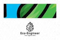 Eco Engineer - Environment Friendly Manufacturing Industry Stock Logo Template