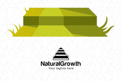 Natural Growth - Green Steps Stock Logo Template for Growing Business