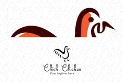 Chick Chicken - Farm Pet Stock Logo Template