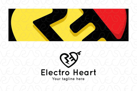 Electro Heart - Plug & Spark Iconic Stock Logo Template