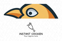 Instant Chicken - Food Logo Design Template