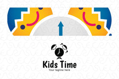 Kids Time - School Kids Stock Logo Template