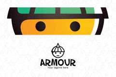 Armour - Simple Cute Face Stock Logo Template
