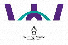 Writing Review - Stock Logo Template for Author & Writer Community