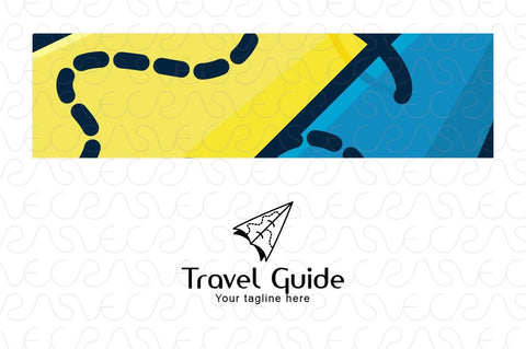 Travel Guide - Origami Air Plane Stock Logo Template for Tourism App