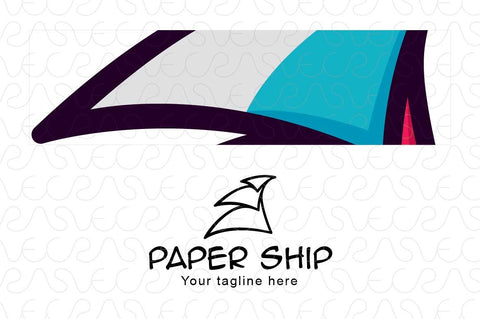 Paper Ship - Abstract Object Stock Logo Template