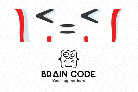 Brain Code - Web Coding Stock Logo Template