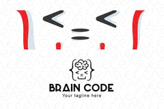 Brain Code - Web Coding Stock Logo Template