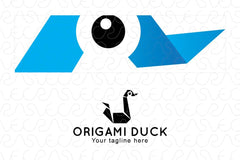 Origami Duck - Creative Bird Stock Logo Template