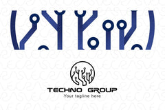 Techno Group - Technology & Science Abstract Stock Logo Template