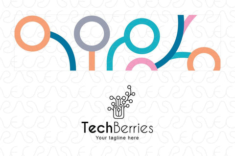 Tech Berries - Electronic Chip Plant Technical Stock Logo Template