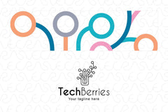 Tech Berries - Electronic Chip Plant Technical Stock Logo Template
