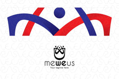 Me We Us - Human Icon Compositional Stock Logo Template