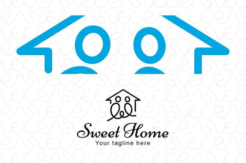 Sweet Home - Real Estate Stock Logo Design for Residential Properties