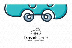 Travel Cloud - Online Services Stock Logo Template