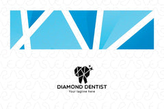 Diamond Dentist - Abstract Tooth Molar Stock Logo Template