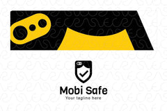 Mobi Safe - Mobile Safety Accessories Stock Logo Template
