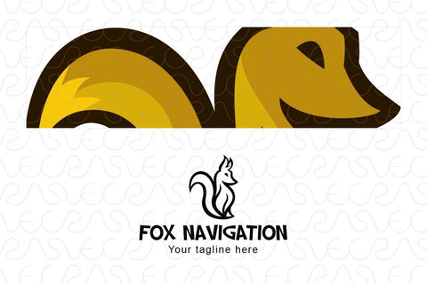 Fox Navigation - Wild Animal Stock Logo Template