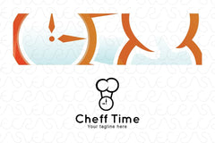 Chef Time - Food Channel Stock Logo Design Template
