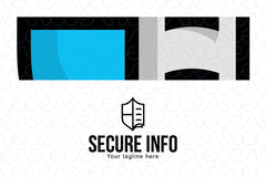 Secure Info - Data Security Stock Logo Template