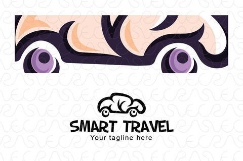 Smart Travel - Abstract Brain Stock Logo Design