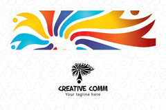 Creative Comm - Illustrative Abstract Community Logo Design Template