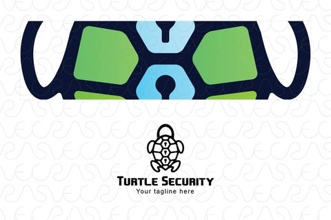 Turtle Security - Abstract Tortoise Animal Stock Logo Template