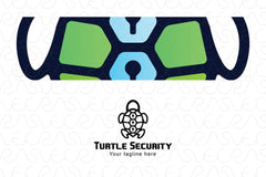 Turtle Security - Abstract Tortoise Animal Stock Logo Template 