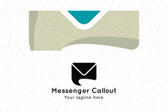 Messenger Callout - Messaging App Stock Logo Template
