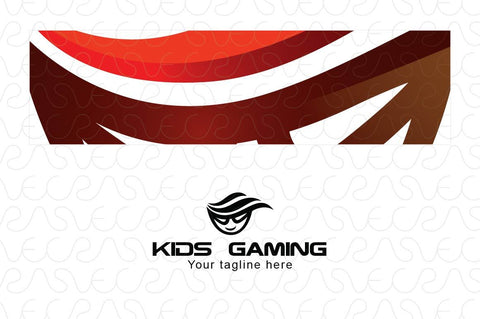 Kids Gaming - Stylish Super Hero Logo Design Template