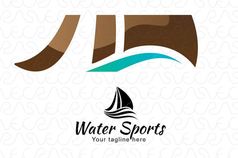 Water Sports - Sea Boat Stock Logo Template